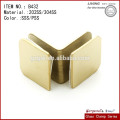 Square 90degree glass-glass clamp Glass Adaptor